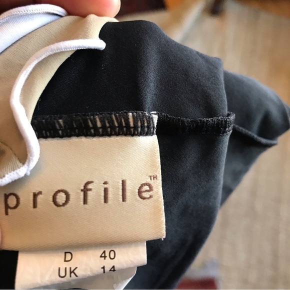 PROFILE tankini top. Black. - Picture 6 of 7